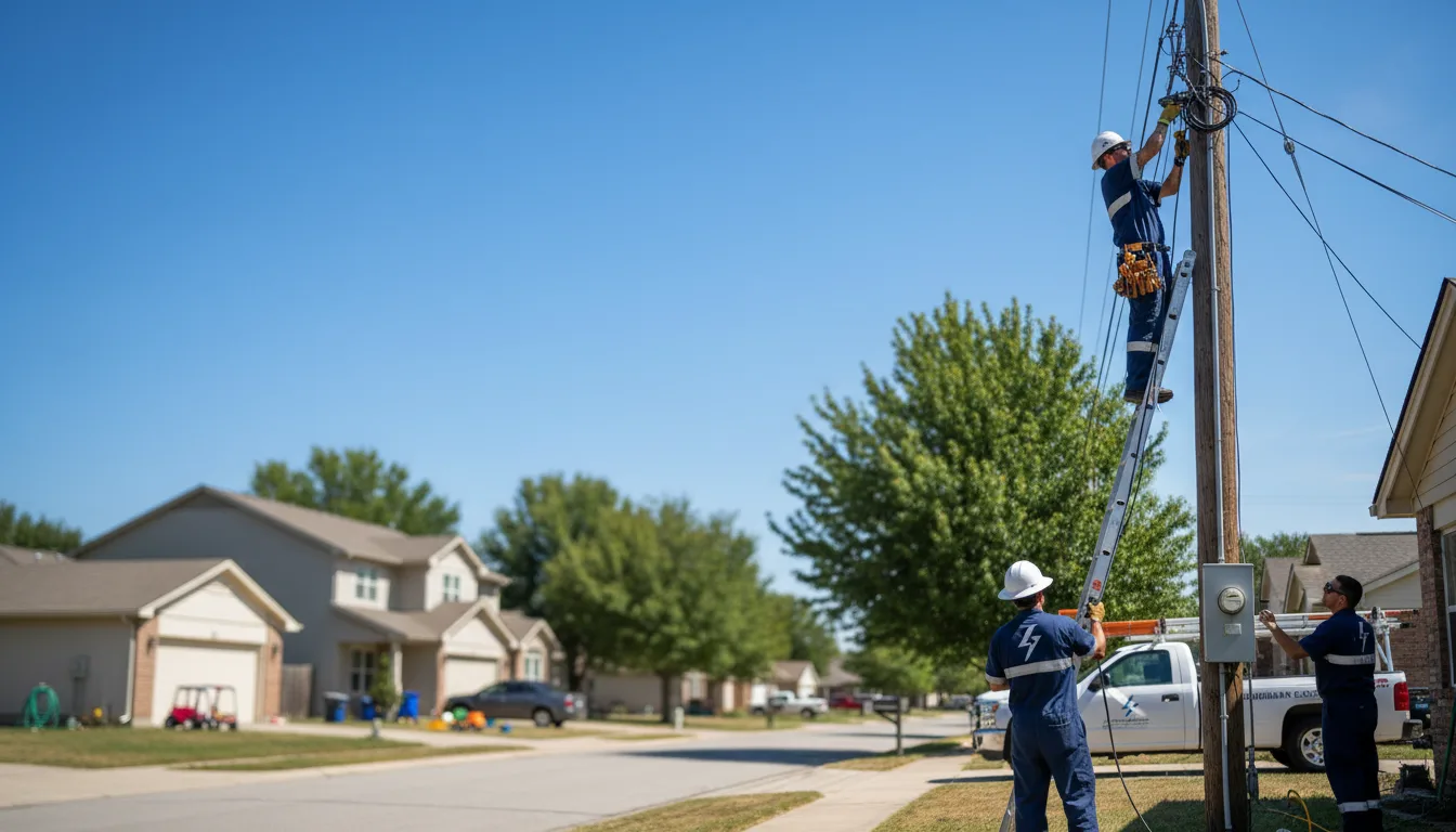 Residential electrician providing installation services in Columbia Station, OH
